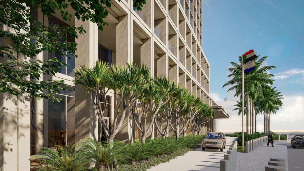 Passeios públicos do Rotana Khartoum.