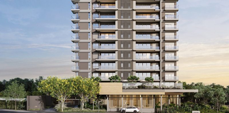 Fachada da torre Horizont.